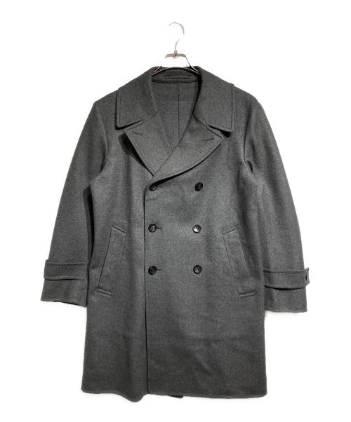 TOMORROW LAND（トゥモローランド）TOMORROW LAND (トゥモローランド) ウールメルトン ダブルフェイス6B コート/Double-faced Wool Melton Double-Breasted 6-Button Coat  グレー サイズ:Sの古着・服飾アイテム