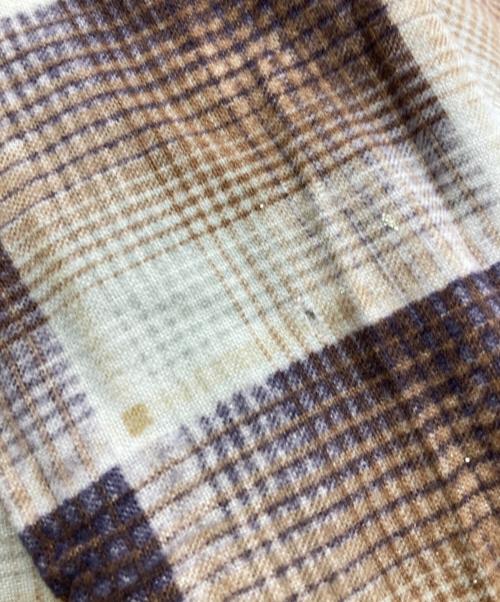 big mac（ビッグマック）BIG MAC (ビッグマック) 60s オンブレチェックプリントライトネルシャツ ブラウン サイズ:Lの古着・服飾アイテム