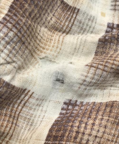 big mac（ビッグマック）BIG MAC (ビッグマック) 60s オンブレチェックプリントライトネルシャツ ブラウン サイズ:Lの古着・服飾アイテム