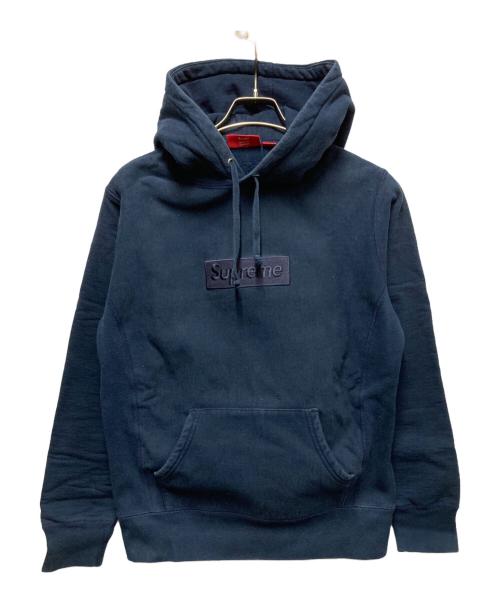 SUPREME（シュプリーム）Supreme (シュプリーム) Box Logo Hooded Sweatshirt ネイビー サイズ:Sの古着・服飾アイテム