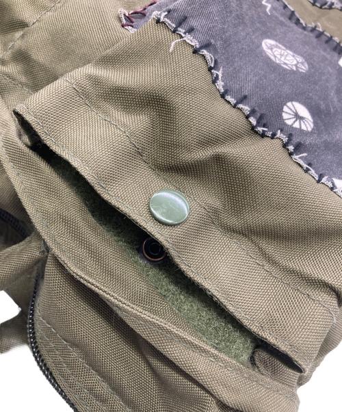 MINUS（マイナス）MINUS (マイナス) パッチワークヘルメットバッグ カーキの古着・服飾アイテム