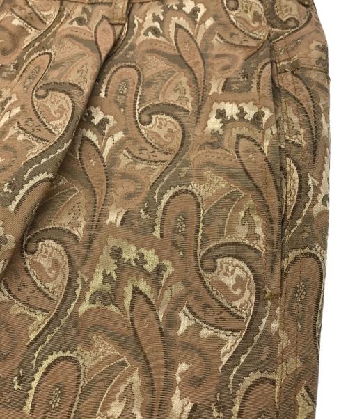 HELLRAZOR（ヘルレイザー）HELLRAZOR (ヘルレイザー) ペイズリージャガードパンツ ゴールド サイズ:Sの古着・服飾アイテム