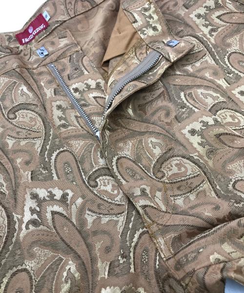 HELLRAZOR（ヘルレイザー）HELLRAZOR (ヘルレイザー) ペイズリージャガードパンツ ゴールド サイズ:Sの古着・服飾アイテム