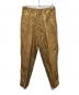 HELLRAZOR（ヘルレイザー）の古着「ペイズリージャガードパンツ」｜ゴールド