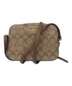 COACHコーチ）の古着「シグネチャーショルダーバッグ」｜ブラウン