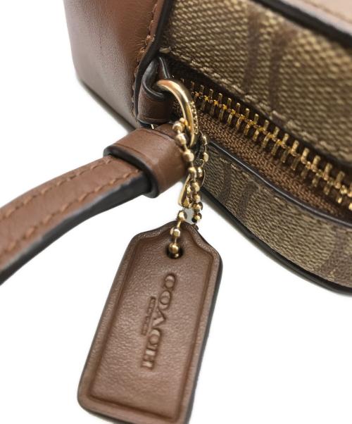 COACH（コーチ）COACH (コーチ) シグネチャーショルダーバッグ ブラウンの古着・服飾アイテム
