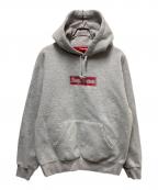 SUPREMEシュプリーム）の古着「inside out box logo hooded sweatshirt」｜グレー