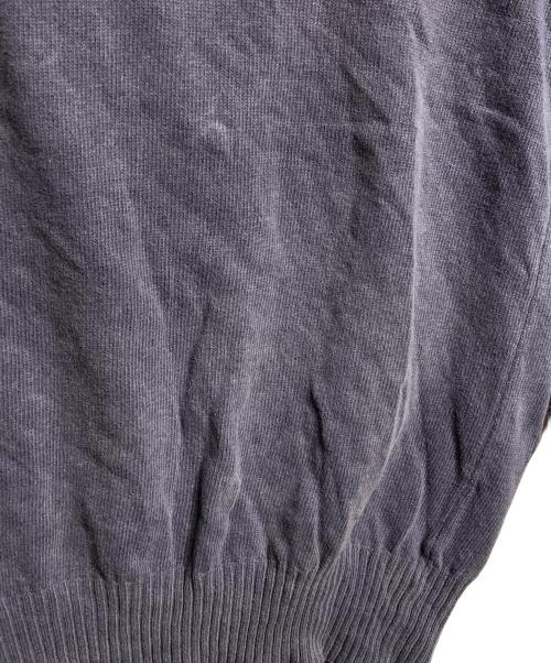 MARTIN MARGIELA（マルタン・マルジェラ）Martin Margiela (マルタン・マルジェラ) コットンリネンVネックニット/Cotton-linen V-neck sweater や Cotton-linen V-neck knit top  ネイビー サイズ:Mの古着・服飾アイテム