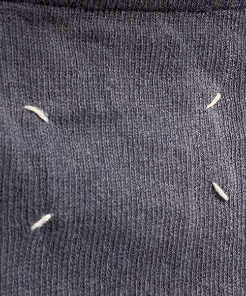 MARTIN MARGIELA（マルタン・マルジェラ）Martin Margiela (マルタン・マルジェラ) コットンリネンVネックニット/Cotton-linen V-neck sweater や Cotton-linen V-neck knit top  ネイビー サイズ:Mの古着・服飾アイテム