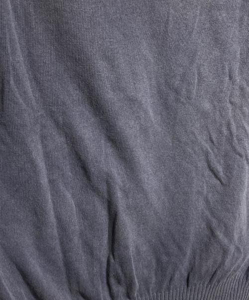 MARTIN MARGIELA（マルタン・マルジェラ）Martin Margiela (マルタン・マルジェラ) コットンリネンVネックニット/Cotton-linen V-neck sweater や Cotton-linen V-neck knit top  ネイビー サイズ:Mの古着・服飾アイテム