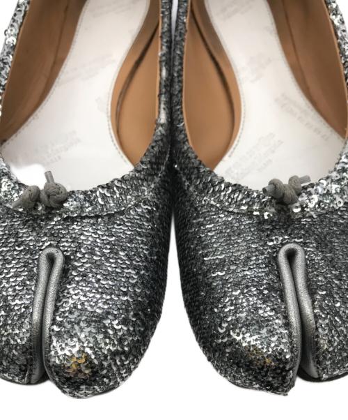 Martin Margiela22（マルタン・マルジェラ22）Martin Margiela22 (マルタン・マルジェラ22) Tabi グリッターバレエシューズ グレー サイズ:35の古着・服飾アイテム