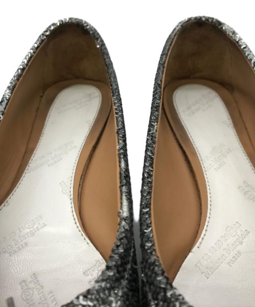 Martin Margiela22（マルタン・マルジェラ22）Martin Margiela22 (マルタン・マルジェラ22) Tabi グリッターバレエシューズ グレー サイズ:35の古着・服飾アイテム