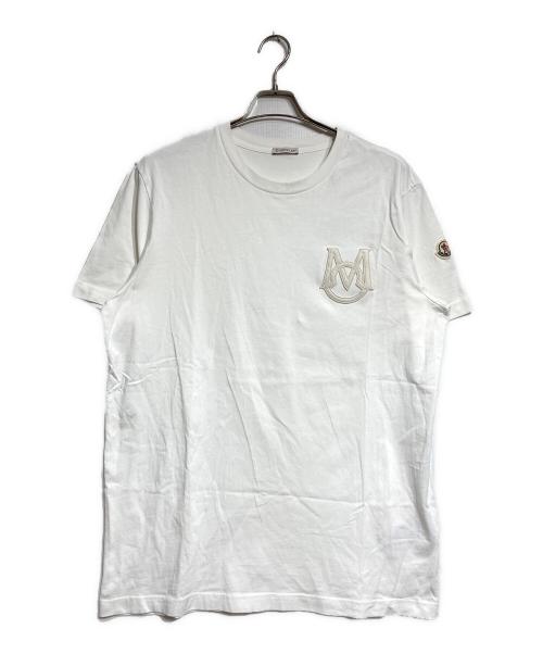 MONCLER（モンクレール）MONCLER (モンクレール) Logo SS T-SHIRT/ロゴSSTシャツ ホワイト サイズ:XXLの古着・服飾アイテム