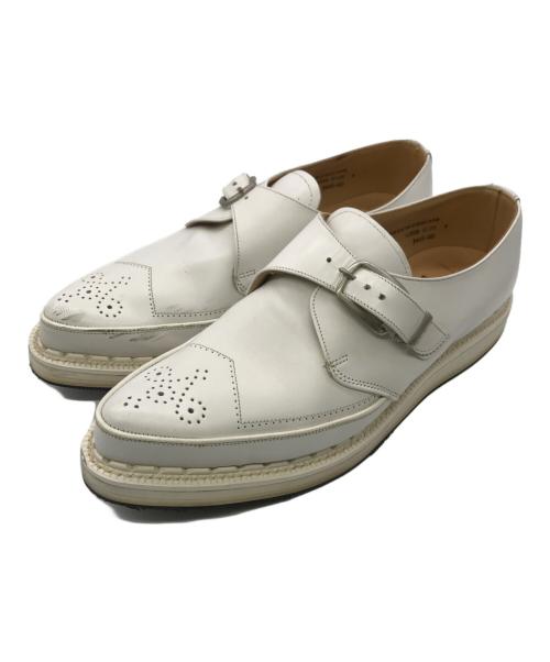 GEORGE COX（ジョージコックス）GEORGE COX (ジョージコックス) STRUMMER MONK 4200 ホワイト サイズ:9の古着・服飾アイテム