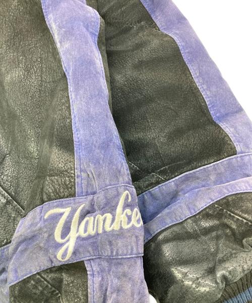 GENUINE MERCHANDISE（ジェニュイン マーチャンダイズ）GENUINE MERCHANDISE (ジェニュイン マーチャンダイズ) 90Sレザースタジャン ネイビー サイズ:XXLの古着・服飾アイテム