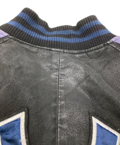 GENUINE MERCHANDISE（ジェニュイン マーチャンダイズ）GENUINE MERCHANDISE (ジェニュイン マーチャンダイズ) 90Sレザースタジャン ネイビー サイズ:XXLの古着・服飾アイテム