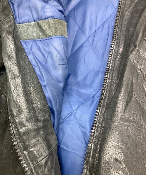 GENUINE MERCHANDISE（ジェニュイン マーチャンダイズ）GENUINE MERCHANDISE (ジェニュイン マーチャンダイズ) 90Sレザースタジャン ネイビー サイズ:XXLの古着・服飾アイテム