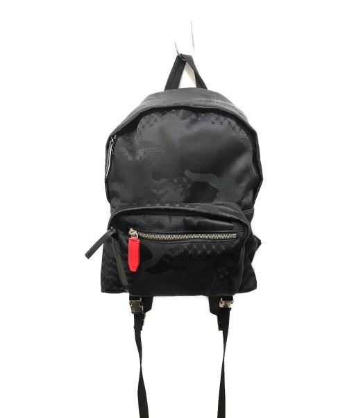 NEIL BARRETT（ニールバレット）NEIL BARRETT (ニールバレット) カモフラージュリュック ブラックの古着・服飾アイテム