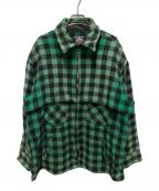 JOHNSON WOOLEN MILLSジョンソンウーレンミルズ）の古着「マッキーノジャケット」｜グリーン