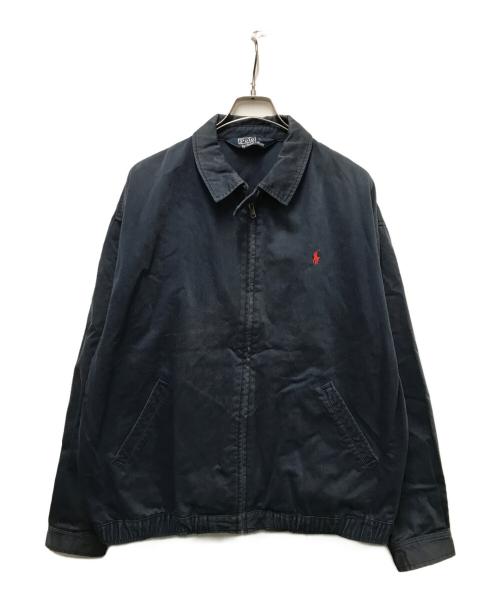 POLO RALPH LAUREN（ポロ・ラルフローレン）POLO RALPH LAUREN (ポロ・ラルフローレン) 80-90s ポニー刺繍スイングトップ ネイビー サイズ:XLの古着・服飾アイテム