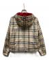 BURBERRY BLUE LABEL (バーバリー ブルー レーベル) ノヴァチェックフーデットナイロンジャケット ブラウン サイズ: 38：15000円