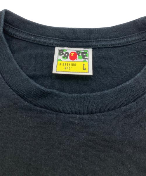 A BATHING APE（アベイシングエイプ）A BATHING APE (アベイシングエイプ) A TO Z TEE ブラック サイズ:Lの古着・服飾アイテム