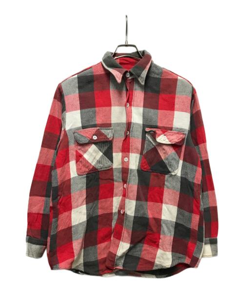 Grants（グランツ）Grants (グランツ) 60s-70s ヘビーネルシャツ レッド サイズ:Mの古着・服飾アイテム