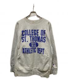 Champion（チャンピオン）の古着「80s  REVERSE WEAVE カレッジプリント」｜グレー