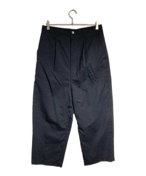 COMME des GARCONS HOMME（コムデギャルソン オム）COMME des GARCONS HOMME (コムデギャルソン オム) ウールトロピカルワイドスラックス/Wool Tropical Wide Slacks ブラック サイズ:ＸＳの古着・服飾アイテム