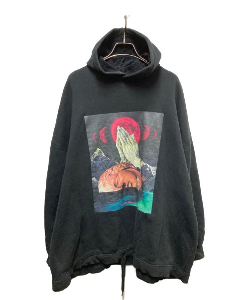 TENDER PERSON（テンダ―パーソン）TENDER PERSON (テンダ―パーソン) プリントプルオーバーパーカー ブラック サイズ:4の古着・服飾アイテム