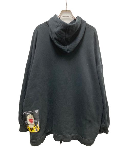 TENDER PERSON（テンダ―パーソン）TENDER PERSON (テンダ―パーソン) プリントプルオーバーパーカー ブラック サイズ:4の古着・服飾アイテム