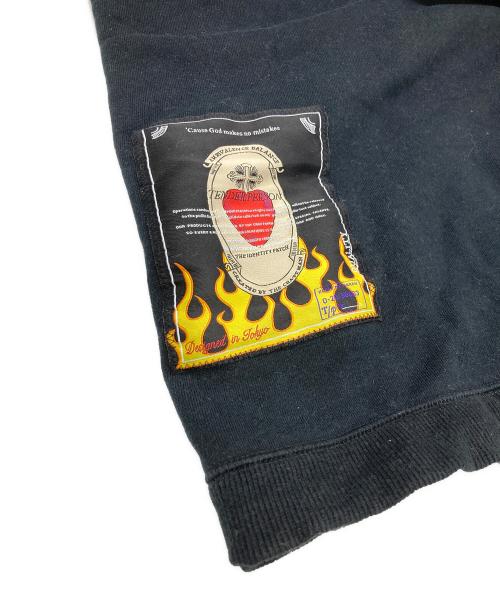 TENDER PERSON（テンダ―パーソン）TENDER PERSON (テンダ―パーソン) プリントプルオーバーパーカー ブラック サイズ:4の古着・服飾アイテム