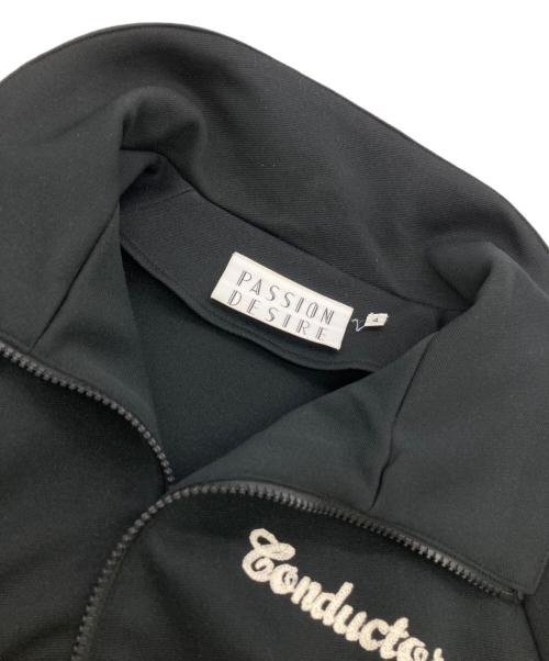 el conductorh（コンダクター）el conductorh (コンダクター) FRILL SIDE LINE TRACK TOP ブラック サイズ:4の古着・服飾アイテム