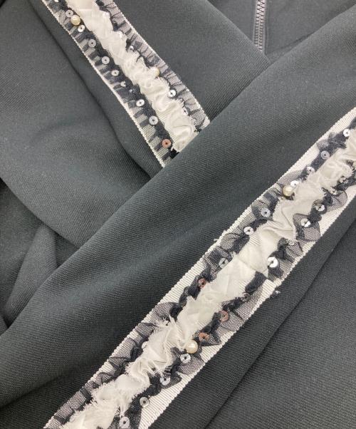 el conductorh（コンダクター）el conductorh (コンダクター) FRILL SIDE LINE TRACK TOP ブラック サイズ:4の古着・服飾アイテム