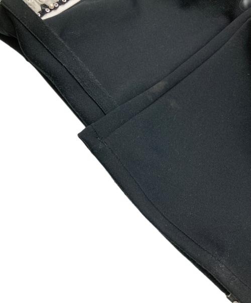 el conductorh（コンダクター）el conductorh (コンダクター) Frill Side Line Jersey Trousers ブラック サイズ:4の古着・服飾アイテム