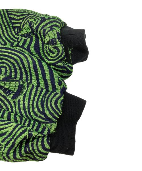 Henrik Vibskov（ヘンリック ヴィブスコフ）Henrik Vibskov (ヘンリック ヴィブスコフ) ジャガードボンバージャケット/Jacquard bomber jacket グリーン サイズ:Sの古着・服飾アイテム