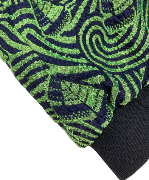 Henrik Vibskov（ヘンリック ヴィブスコフ）Henrik Vibskov (ヘンリック ヴィブスコフ) ジャガードボンバージャケット/Jacquard bomber jacket グリーン サイズ:Sの古着・服飾アイテム