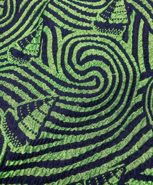 Henrik Vibskov（ヘンリック ヴィブスコフ）Henrik Vibskov (ヘンリック ヴィブスコフ) ジャガードボンバージャケット/Jacquard bomber jacket グリーン サイズ:Sの古着・服飾アイテム