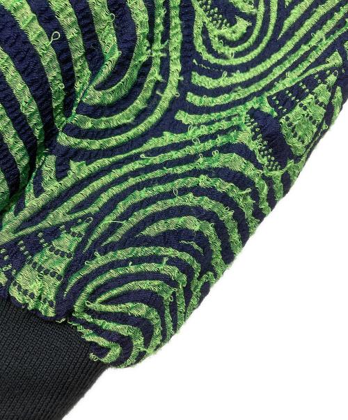 Henrik Vibskov（ヘンリック ヴィブスコフ）Henrik Vibskov (ヘンリック ヴィブスコフ) ジャガードボンバージャケット/Jacquard bomber jacket グリーン サイズ:Sの古着・服飾アイテム