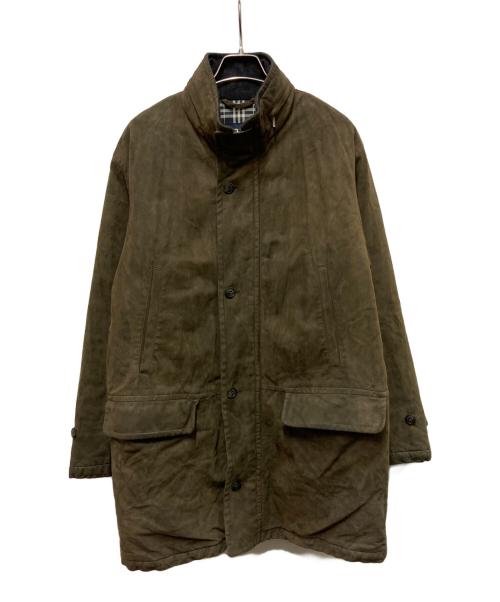 BURBERRY LONDON（バーバリーロンドン）BURBERRY LONDON (バーバリーロンドン) スウェードコート カーキ サイズ:Ｍの古着・服飾アイテム