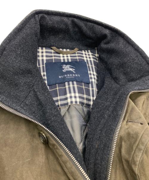 BURBERRY LONDON（バーバリーロンドン）BURBERRY LONDON (バーバリーロンドン) スウェードコート カーキ サイズ:Ｍの古着・服飾アイテム