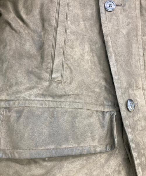 BURBERRY LONDON（バーバリーロンドン）BURBERRY LONDON (バーバリーロンドン) スウェードコート カーキ サイズ:Ｍの古着・服飾アイテム
