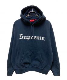 SUPREME（シュプリーム）の古着「Washed Old English Hooded Sweatshirt」｜ネイビー