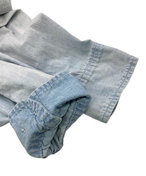 SAINT MICHAEL（セントマイケル）SAINT MICHAEL (セントマイケル) シャンブレーシャツ スカイブルー サイズ:Lの古着・服飾アイテム