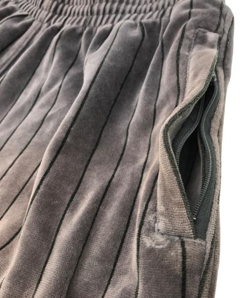 stussy（ステューシー）stussy (ステューシー) 90s ダブルニースウェットベロアパンツ グレー サイズ:XLの古着・服飾アイテム