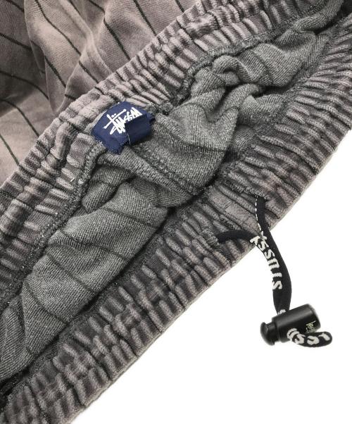 stussy（ステューシー）stussy (ステューシー) 90s ダブルニースウェットベロアパンツ グレー サイズ:XLの古着・服飾アイテム