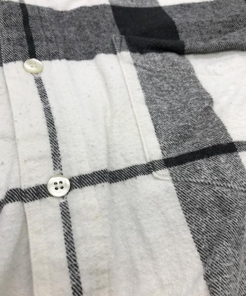 GAP（ギャップ）GAP (ギャップ) 90s ヘビーネルシャツ ホワイト×ブラック サイズ:Mの古着・服飾アイテム