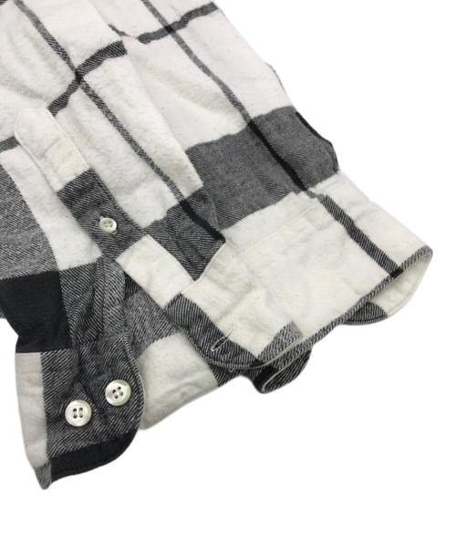 GAP（ギャップ）GAP (ギャップ) 90s ヘビーネルシャツ ホワイト×ブラック サイズ:Mの古着・服飾アイテム