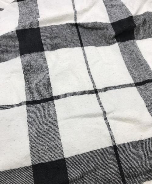 GAP（ギャップ）GAP (ギャップ) 90s ヘビーネルシャツ ホワイト×ブラック サイズ:Mの古着・服飾アイテム