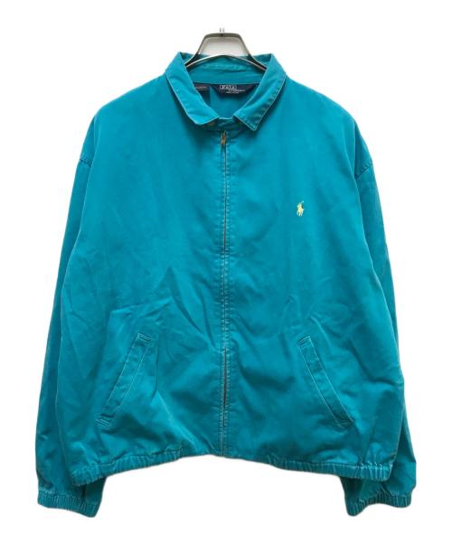 POLO RALPH LAUREN（ポロ・ラルフローレン）POLO RALPH LAUREN (ポロ・ラルフローレン) 80-90s ポニー刺繍スイングトップ ブルー サイズ:XLの古着・服飾アイテム